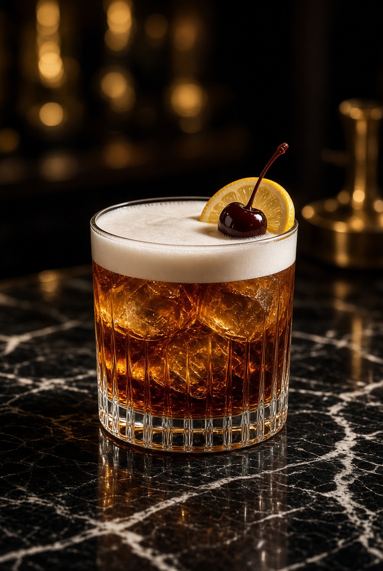 Amaretto Sour cocktail at SLIQUE