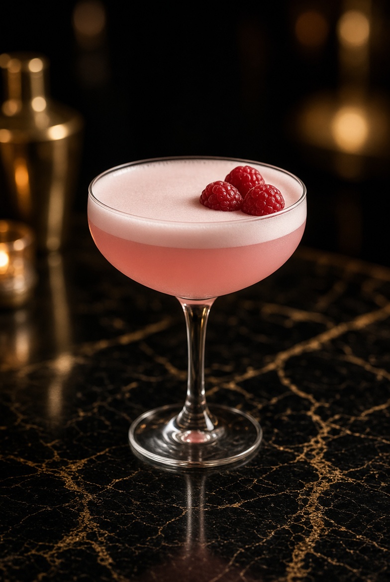 Clover Club cocktail at SLIQUE