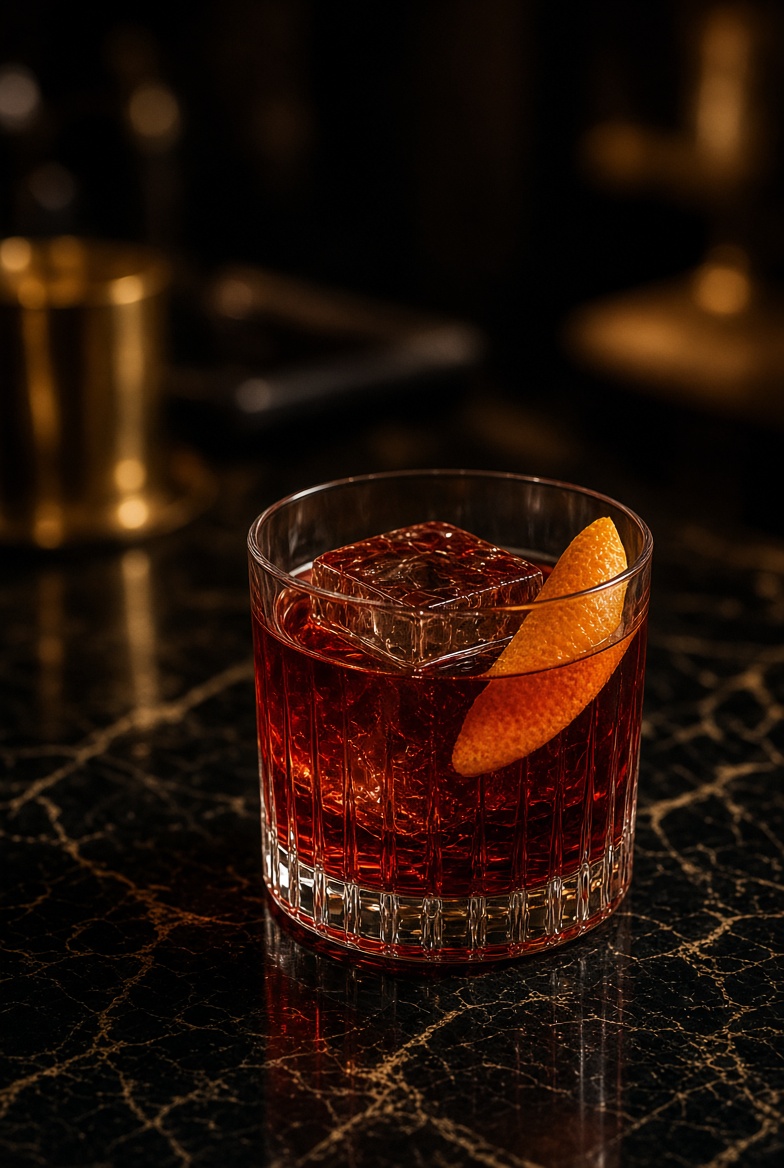 Negroni cocktail at SLIQUE